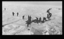 Image of Many sealers with seals, on ice